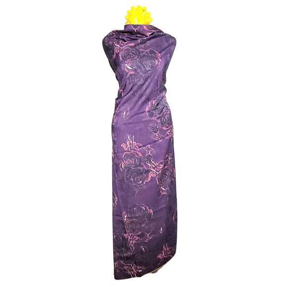 NWT Double Sided Silk Scarf 52"x52" Large Square Shawl Wrap XiangYunShal 2226 - Picture 5 of 11